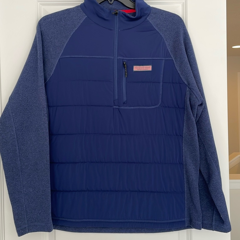 Vineyard Vines pullover jacket in dark navy - Picture 1 of 7